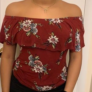 off shoulder shirt